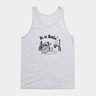 Funny slogan easter he is rizzen Tank Top